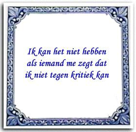 Als kritiek pijn doet
